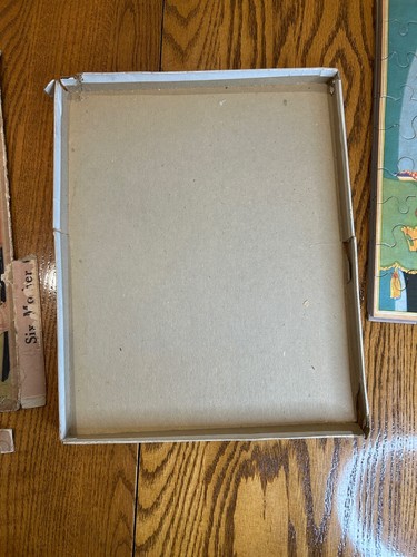 Six Mother Goose Picture Puzzles 1933 Saalfield Fern Bisel Peat W Box 10 X 13 - Picture 10 of 14