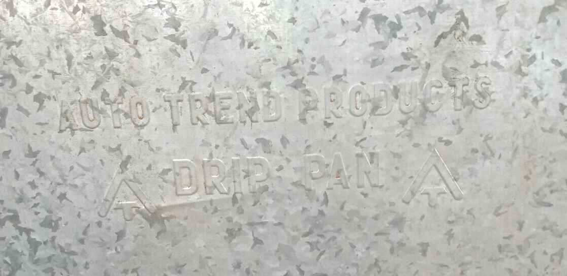 25 inch X 75" Heavy Duty Galvanized Steel Garage Floor Drip Tray Metal
