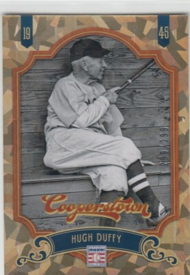 HUGH DUFFY /299 COOPERSTOWN CRYSTAL CRACKED ICE COLLECTION