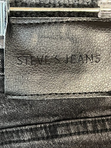 Steve's Jeans Boys Faded Black Wash Denim Stretch Cotton Blend Tapered Size 14 - Picture 6 of 10