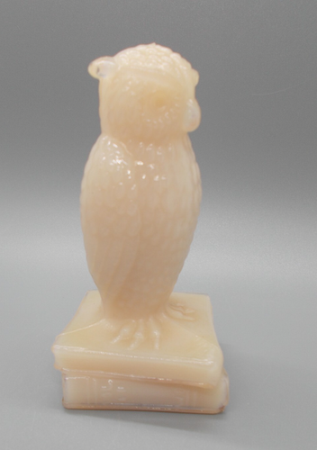 Vintage Degenhart Glass Owl Ivory 3.0 Inches--GLOWS - Picture 3 of 6