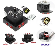 1/4" NPT 2 Corner Solenoid Valve Unit VU2 Manifold Fit Air Bag Suspension System