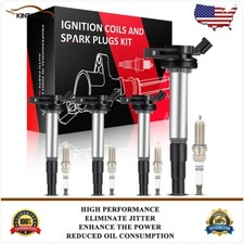 Ignition Coils & Iridium Spark Plugs Kit For Toyota C-HR 2018-2019 Prius 2010-15