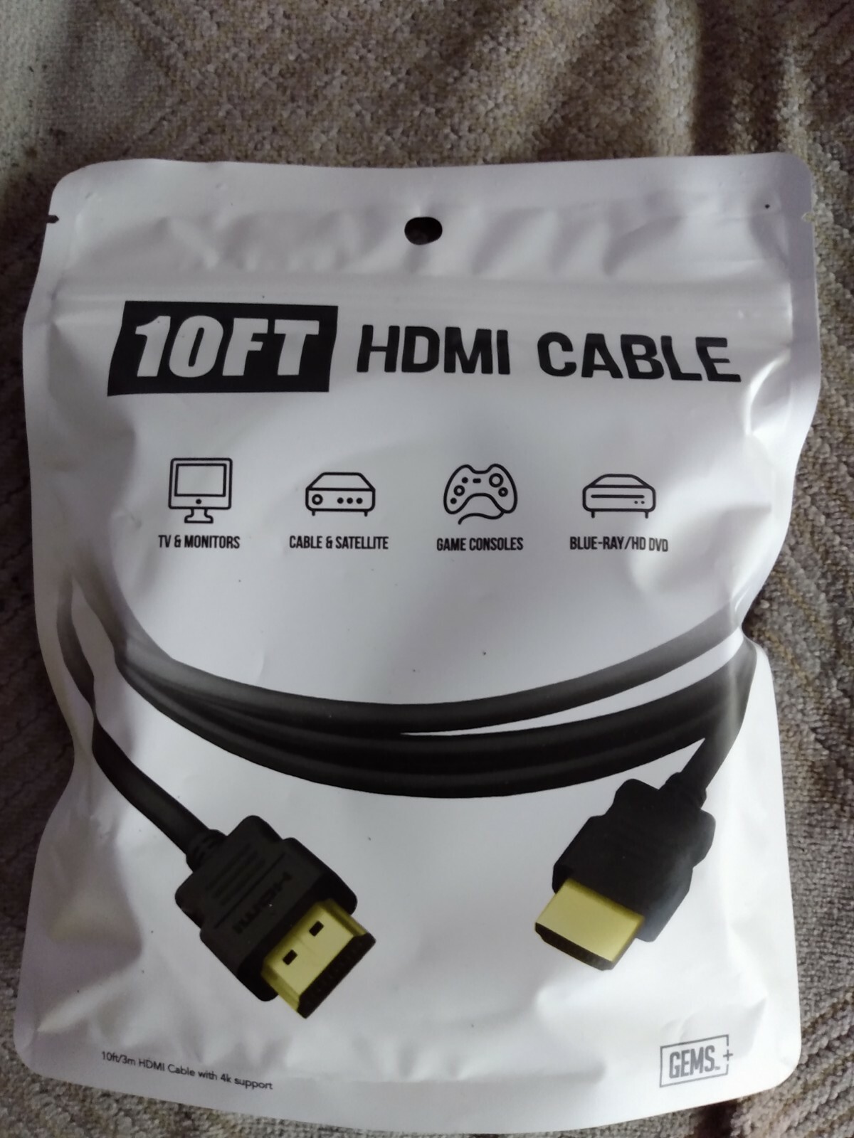 10FT High-Speed HDMI Cable 4K HDR Ultra HD New-image