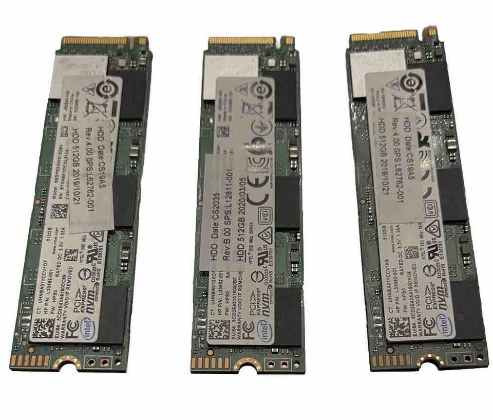intel 660p Series 512GB M.2 NVMe PCIe Gen3x4 SSD (SSDPEKNW512G8H) lot X ...