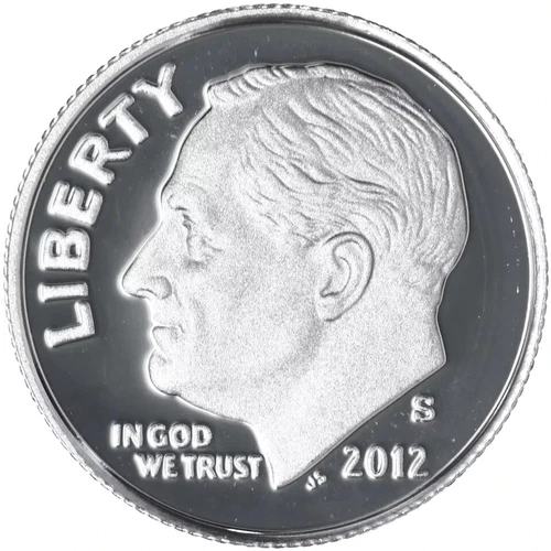 2012 S Roosevelt 90% SILVER Dime Gem Deep Cameo PROOF US Mint "Beautiful" Coin