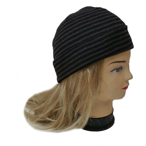 Ragazzi Berretto Maglia Sci Copricapo Cappello Caldo a Righe Inverno Uomo Donna - Foto 2 di 12