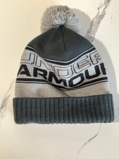 Under Armour Spellout Cuffed Pom-Pom Knit Bea...
