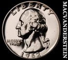 1962 Silver Washington Quarter - Choice Gem Proof  Lustrous  No Reserve  #J9780