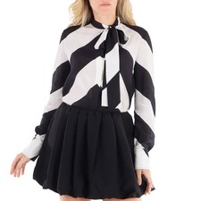 Valentino Garavani Crepe De Chine Strhype Shirt, Brand Size 40 US Size 4 
