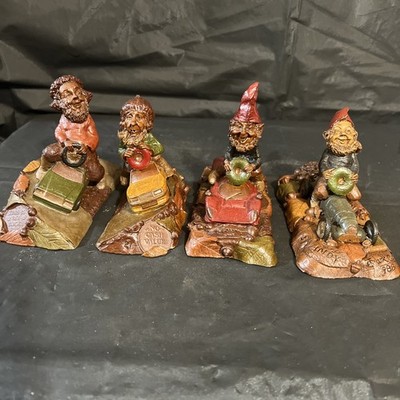 Tom Clark Cairn Studio Car Gnomes Lot Of 4 Dog Leg, Speedy, Monty, Indy. (TC2)