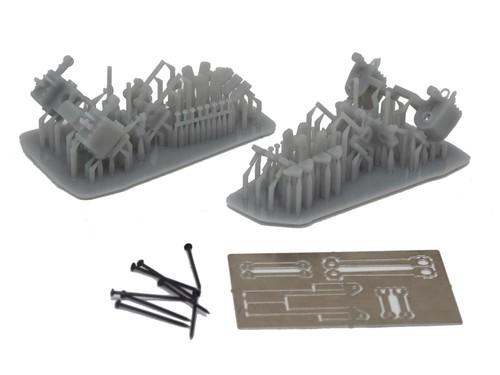 Fourdees Valve-Gear Conversion 009 / OO9 Kit for Bachmann Percy Chassis - Picture 4 of 6