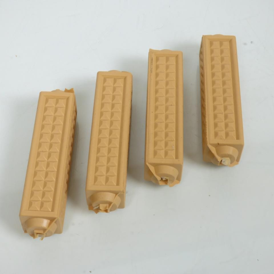 Patins de pédales mobylette MBK beige crème, caoutchouc de rechange pour pédalier cyclomoteur mob