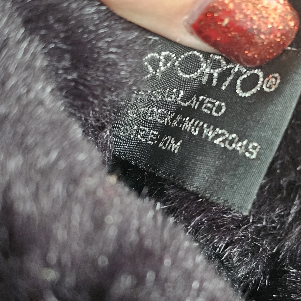 Botas de Nieve SPORTO Forradas de Piel Negras Talla 10 Mujer Gamuza Polartec Impermeables  Foto 2 de 4