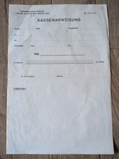 1936 Berlin Olympics Organising Committee Blank Payment Form Kassenanweisung
