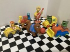 Vtg 80’s Lot Of Sesame Street Diecast Cars & Pvc Figures Mixed