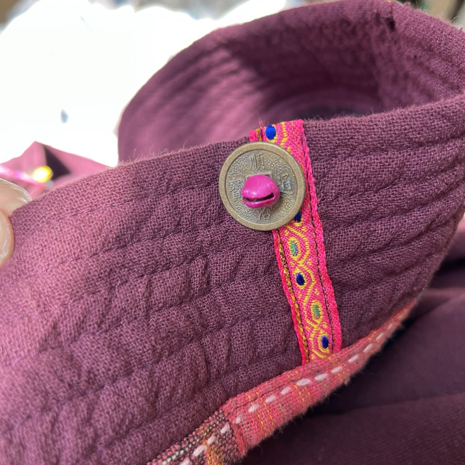 🪙 🔔 🎶 Rare Handmade Bohemian Patchwork Jacket … - image 15