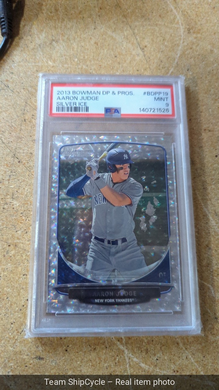2013 RCBowman DP  Pros PSA 9 Aaron Judge Silver Ice BDPP19 READ DESCRIPT G2U view 9
