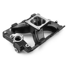 Pontiac 326 350 389 400 421 428 455 Hirise Aluminum Intake Manifold Black Pontiac 326 350 389 400 421 428 455 Hirise Aluminum Intake Manifold Black