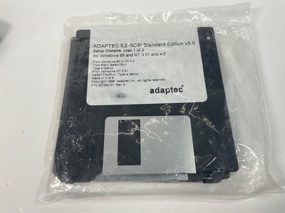 Vintage 1998 Adaptec EZ-SCSI Standard Edition 3-1/2'' Disks for Windows 95/NT 4.0