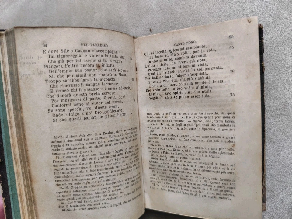 DANTE ALIGHIERI - LA DIVINA COMMEDIA- INFERNO E PARADISO - TORINO 1869 -  - Immagine 4 di 4
