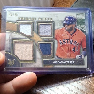 Topps Museum 2025 Yordan Alvarez Primary Pieces Quad Relic Gold /49 SPPQ-YA