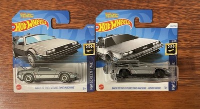 2xHot Wheels- Back to the Future Time Machine (2022)+ Hover Mode (2024) -NEU&OVP