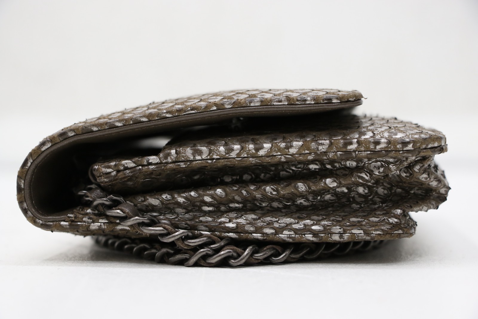 Chanel Python Classic Wallet On Chain - image 8