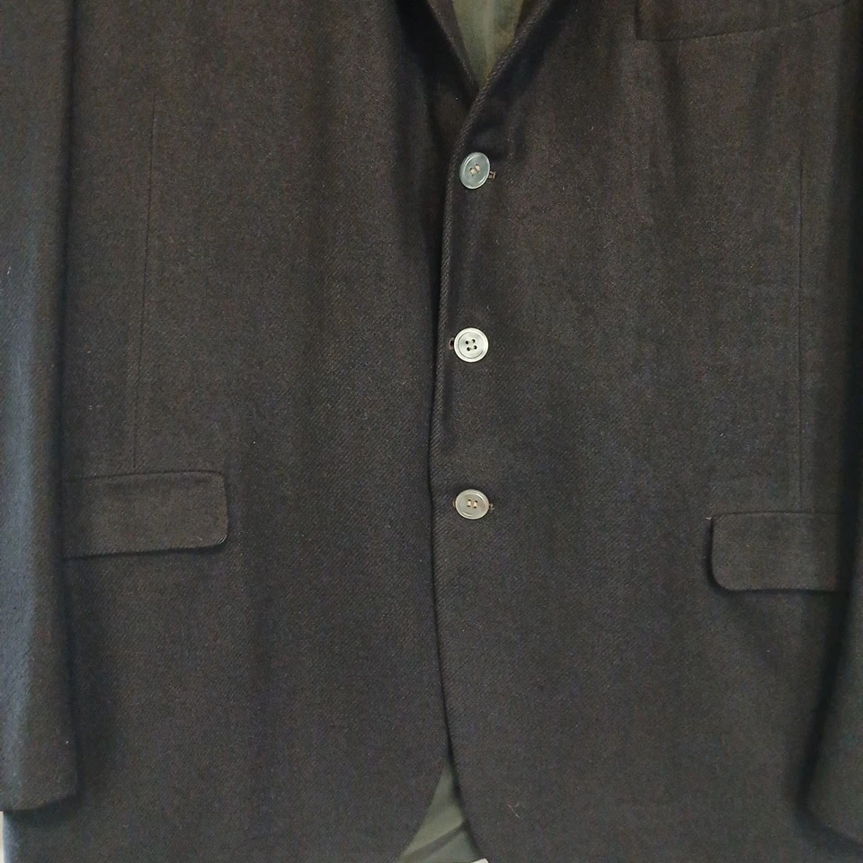 Chaqueta Blazer Abrigo Deportivo Negro Al Cook 100% Cachemira Vintage Años 50 60 Foto 2 de 4