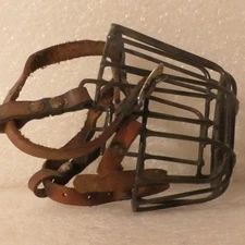 ANTIQUE CAGE ANIMAL STEAM PUNK MUZZLE