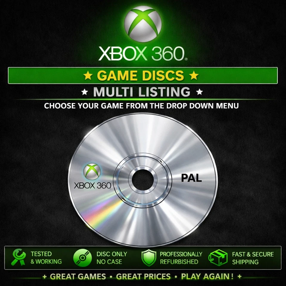 Xbox 360 Games Disc Only PAL - Choose Your Game - Multi-buy Discounts - Image 1 of 1