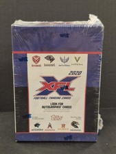 2020 TOPPS XFL FACTORY SEALED BLASTER BOX (100 CARDS)