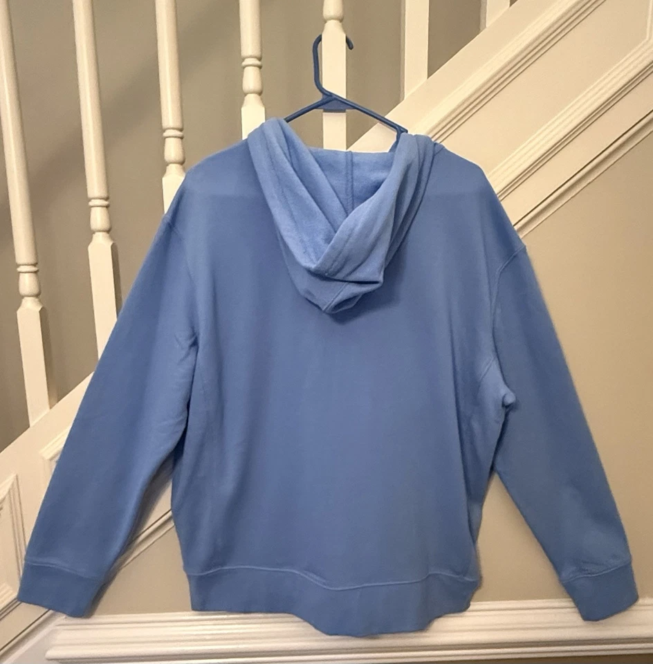 Sudadera con capucha Life Is Good Simply True polar con cremallera, XL para mujer, azul aciano Foto 4 de 4