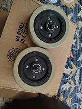 Pride Jazzy Select ES Pair (2 qty) Of Caster  Tires Wheels 5 1/2" x2" Pre-owned 