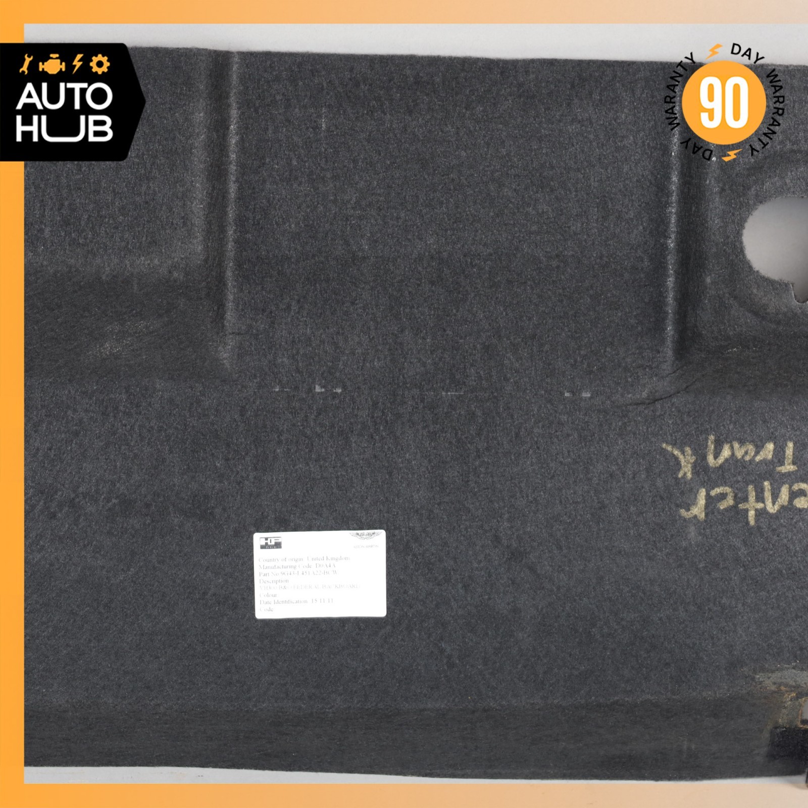 Aston Martin DB9 Volante Trunk Compartment Panel Cover Trim 9G43L451A22B OEM