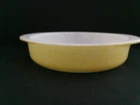 vtg Pyrex yellow speckled desert dawn 8.25"X2" cake/souffle/casserole dish
