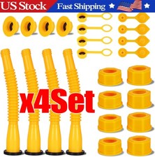 4X Replacement Gas Can Spout Nozzle Vent Kit for Plastic Gas Cans Old Style Cap
