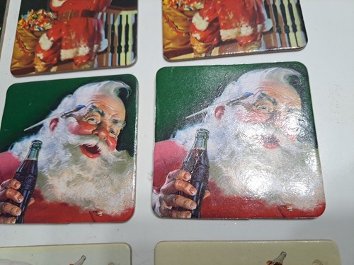 Vintage 1999 MIX MATCHED SET OF 13 COCA COLA CHRISTMAS COASTERS - Picture 4 of 11
