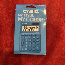 Casio MS-20UC-BU Calculator Desktop Basic Blue