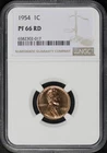 1954 Lincoln Wheat Cent NGC PF-66 RD