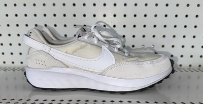 Nike Waffle Debut Womens Suede Athletic Shoes Sneakers Size 8 White DH9523-100