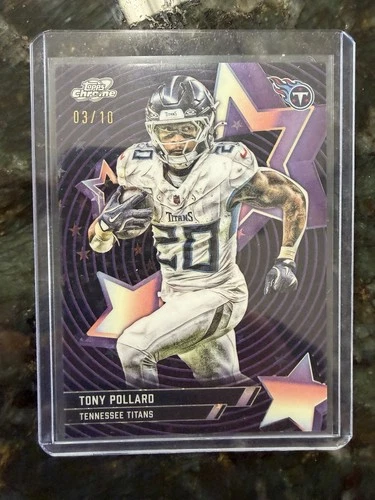 2025 Topps Cosmic Chrome Tony Pollard Black Refractor (RAW)