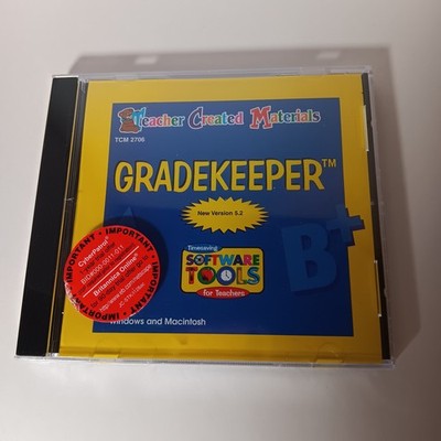 Vintage Software Tools, Gradekeeper, Teacher Created Materials Sealed CD-ROM