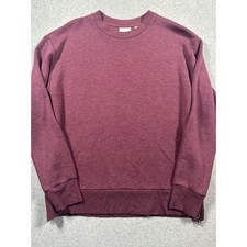 Varley Pullover Sweatshirt Women Size Small Purple Fleece Crew Neck Long Sleeves