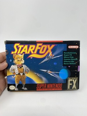 Star Fox SNES Super Nintendo 1993 Game & Box Only No Manual Authentic