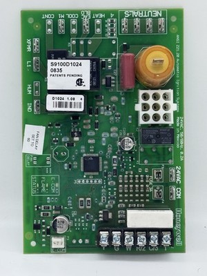 Honeywell S9100D1024 Furnace Control Board D1024 1.08 24VAC OEM