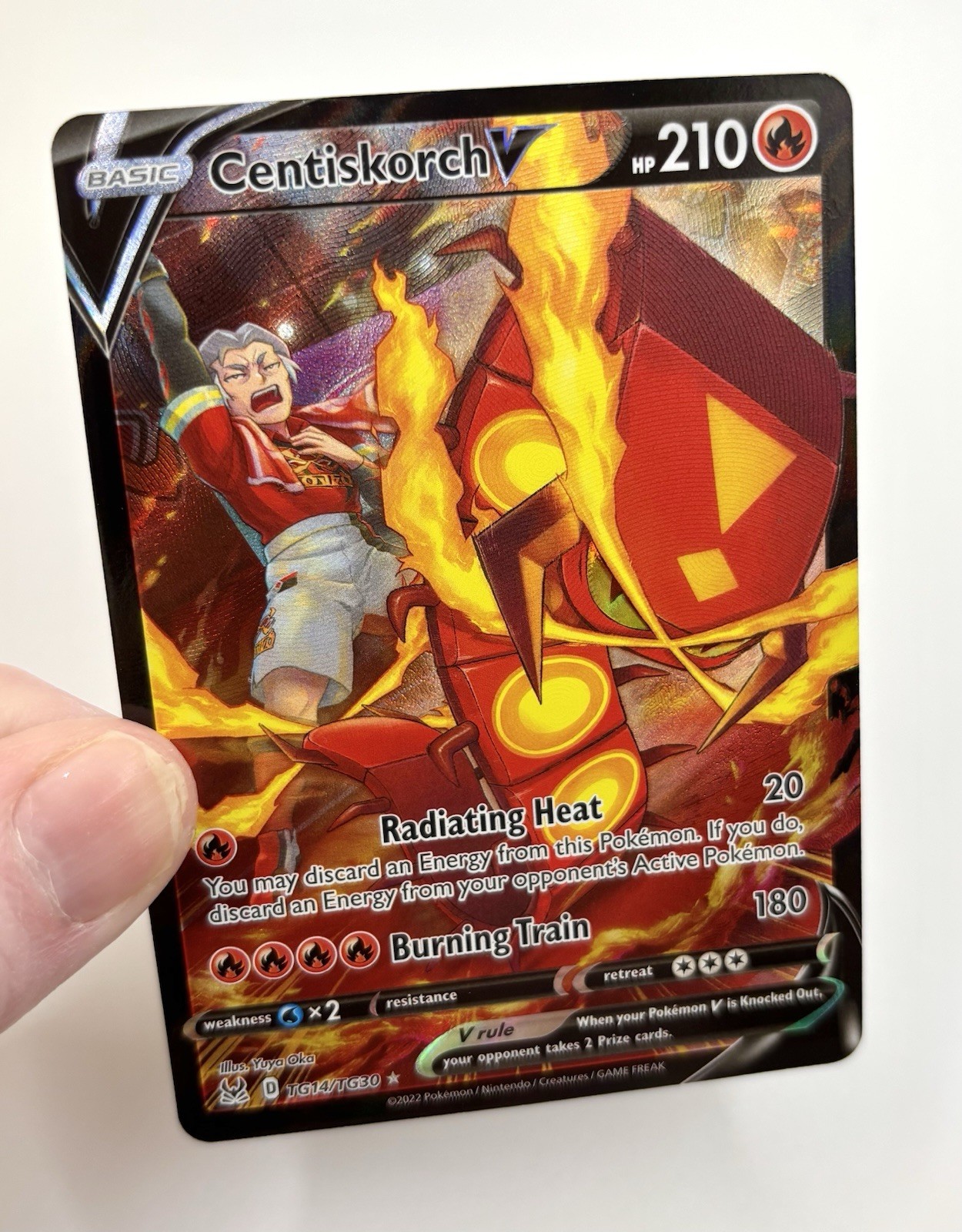 Pokémon TCG Centiskorch V TG14/TG30 Lost Origin Trainer Gallery Mint Near Mint