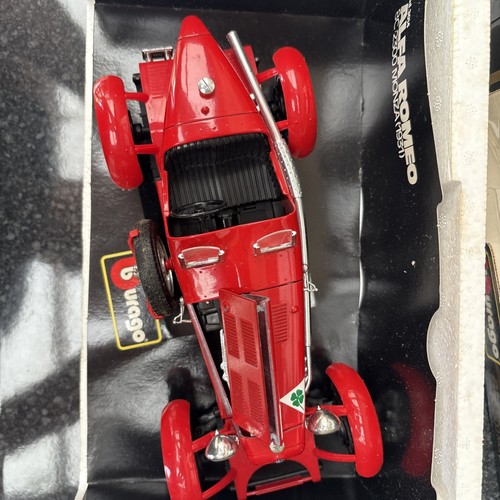 Burago escala 1/18 diecast 3014 - Alfa Romeo 8C 2300 Monza 1931 rojo - Imagen 3 de 8