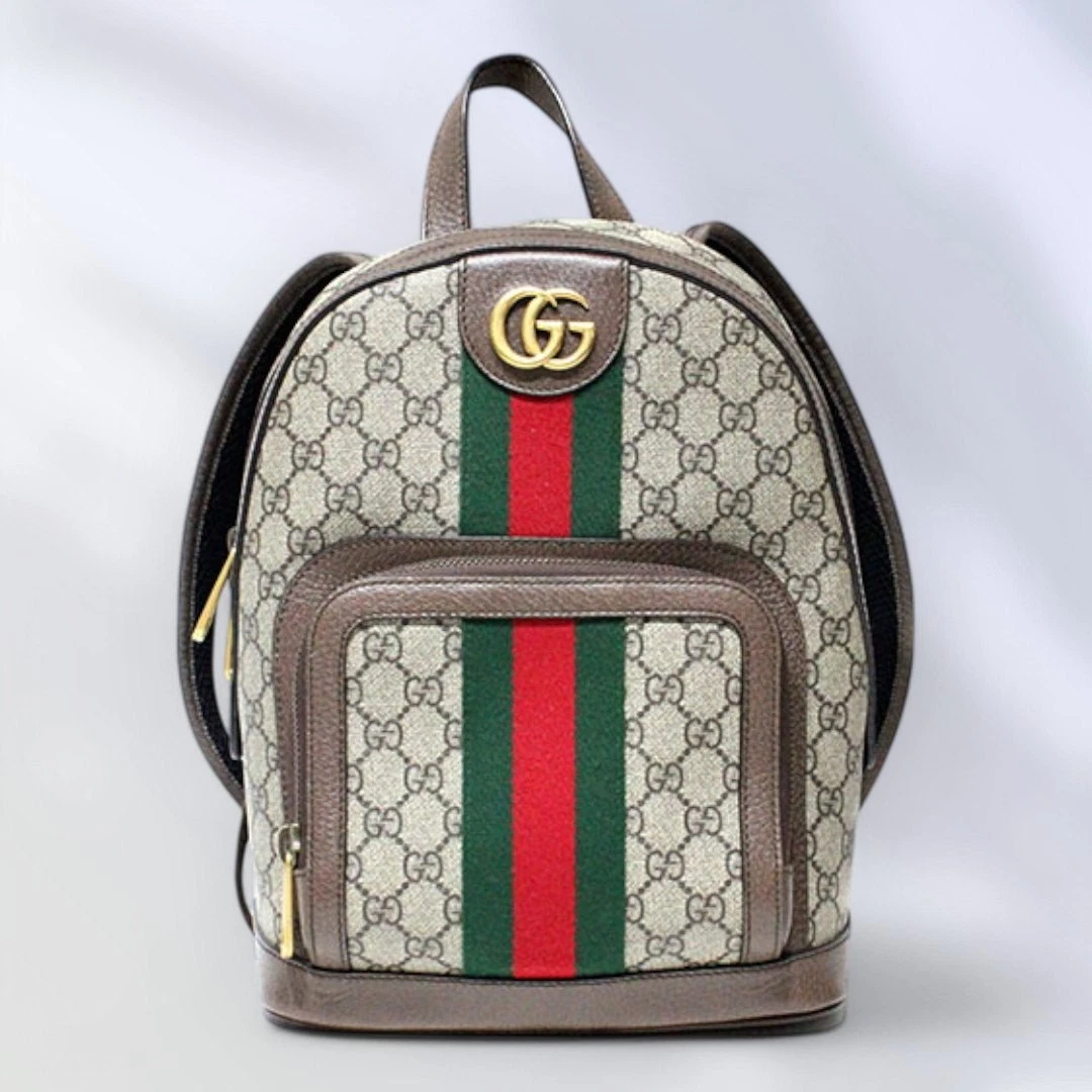 Sac à dos Gucci Ophidia GG Supreme 547965 toile cuir unisexe