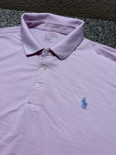 Polo Ralph Lauren Performance Shirt Men XL Pink Classic Fit Stretch Golf